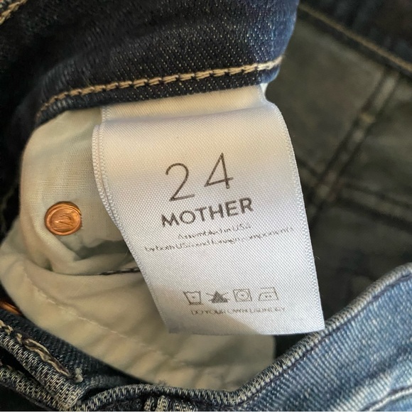 Mother Insider Crop Step Fray jeans Royal Treatment indigo blue - Picture 11 of 13